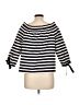 J.Crew 100% Cotton Black 3/4 Sleeve Blouse Size L - photo 2