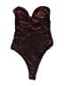 Superdown Burgundy Black Bodysuit Size XS - photo 1