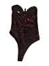 Superdown Burgundy Black Bodysuit Size XS - photo 2
