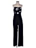 White House Black Market Graphic Black Jumpsuit Size 6 - photo 1