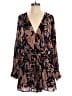Dress Forum 100% Rayon Print Brown Black Romper Size S - photo 1