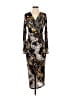 Venus Animal Print Black Cocktail Dress Size S - photo 1