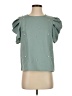 Shein 100% Polyester Green Short Sleeve Blouse Size 4 - photo 1