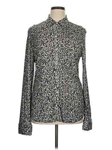 PaperWhite Long Sleeve Blouse (view 1)