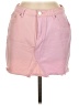 Boohoo Color Block Pink Denim Skirt Size 6 - photo 1