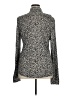 PaperWhite 100% Rayon Animal Print Black Long Sleeve Blouse Size 16 - photo 2