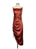 Unbranded Burgundy Orange Cocktail Dress Size S - photo 1
