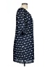 Lily Rose 100% Polyester Print Blue Casual Dress Size L - photo 4