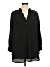 Pleione 100% Polyester Black 3/4 Sleeve Blouse Size M - photo 1