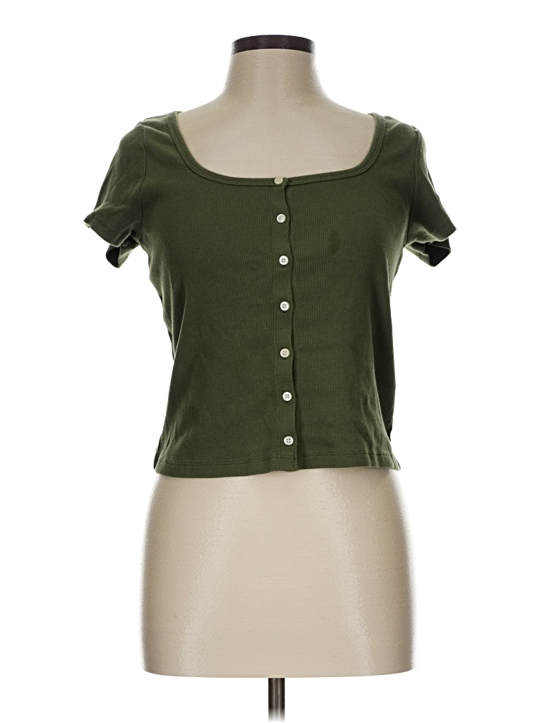 Pre-owned Old Navy Short Sleeve T-shirt In Green