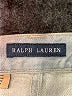 Ralph Lauren 100% Cotton Chevron-herringbone Silver Blue Jeans One size - photo 7