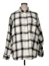 Gap Plaid Silver Long Sleeve Button-Down Shirt Size XL - photo 1
