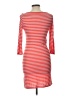 Soprano Stripes Red Casual Dress Size L - photo 2