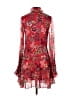 Alexis 100% Polyester Paisley Red Cocktail Dress Size XS - photo 2