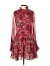 Alexis 100% Polyester Paisley Red Cocktail Dress Size XS - photo 1