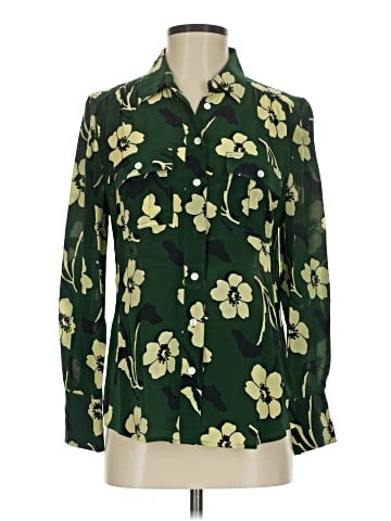Wray Long Sleeve Silk Top (view 1)