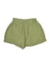 Floral Blooming Solid Green Shorts Size S - photo 2