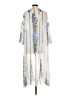 Unbranded 100% Polyester Silver White Kimono Size S - photo 2