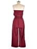 Assorted Brands Solid Burgundy Jumpsuit Size M - photo 2