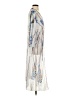 Unbranded 100% Polyester Silver White Kimono Size S - photo 4
