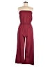 Assorted Brands Solid Burgundy Jumpsuit Size M - photo 1