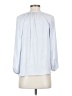 Banana Republic 100% Polyester Blue 3/4 Sleeve Blouse Size XS - photo 2