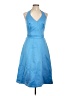 Alfred Sung 100% Polyester Blue Cocktail Dress Size 10 - photo 1