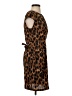 Lovely 100% Polyester Animal Print Brown Cocktail Dress Size S - photo 4