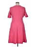 NY Collection Solid Pink Casual Dress Size XL - photo 2