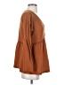 Pinkm Style Brown Long Sleeve Blouse Size S - photo 4