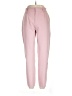 Unbranded 100% Polyester Solid Pink Casual Pants Size L - photo 1