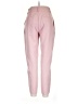 Unbranded 100% Polyester Solid Pink Casual Pants Size L - photo 2