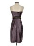 BCBGMAXAZRIA 100% Polyester Metallic Purple Cocktail Dress Size XS (estimated) - photo 2