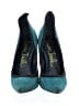 London Trash Color Block Teal Blue Heels Size 8 - photo 2