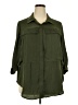 Torrid 100% Polyester Green 3/4 Sleeve Blouse Size 2X Plus (2) - photo 1