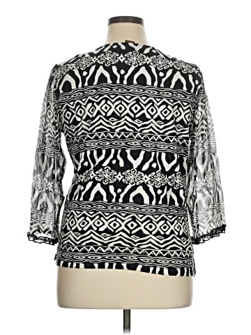 MULTIPLES 3/4 Sleeve Blouse (view 2)