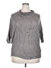 Laila Jayde Houndstooth Gray Poncho Size XXL - photo 1
