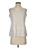 Soma 100% Nylon Ivory Sleeveless Blouse Size 3 - photo 1