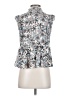 Another Love 100% Viscose Rayon Silver Sleeveless Blouse Size XS - photo 2