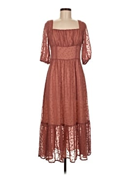 open lace back dress The Bordeaux Foxglove Dress – Selkie main image 1