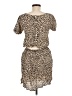 Obey Animal Print Tan Casual Dress Size 6 - photo 2