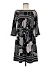 BCBGMAXAZRIA Graphic Gray Casual Dress Size M - photo 1