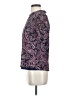 Sara Michelle Paisley Purple Short Sleeve Blouse Size S - photo 5