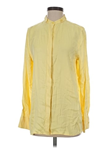 Equipment Long Sleeve Silk Top (view 1)