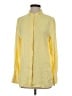 Equipment Color Block Yellow Long Sleeve Silk Top Size S - photo 1