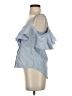 Veronica Beard 100% Cotton Blue Sleeveless Blouse Size 0 - photo 5