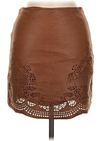 Liberty Garden Faux Leather Skirt (view 1)