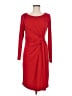 Calvin Klein Solid Red Cocktail Dress Size 8 - photo 1