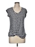 Coin 1804 Black Blue Short Sleeve Top Size M (estimated) - photo 1