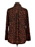 Grace & Lace Animal Print Brown Long Sleeve Blouse Size XL - photo 2